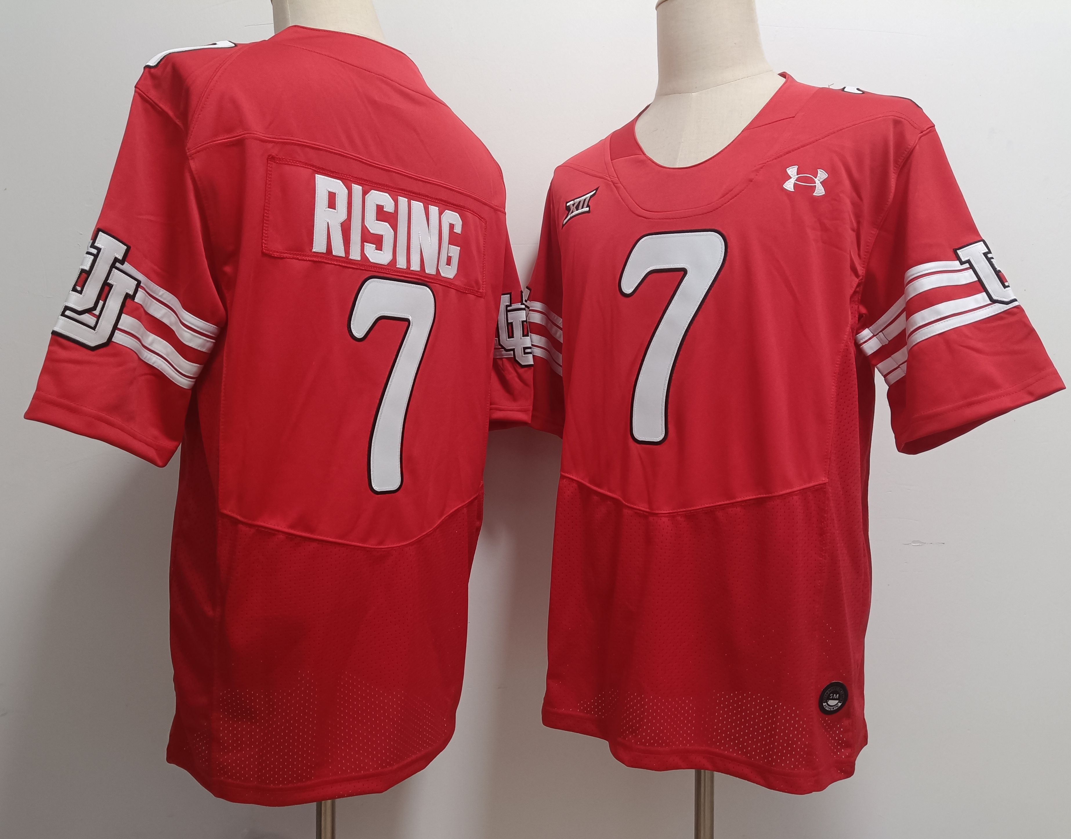 Men Utah Utes 7 Rising Red Elite 2025 NCAA Jersey